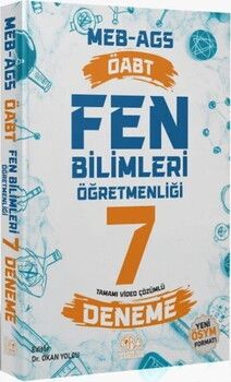 CBA Yayınları ÖABT MEB AGS Fen Bilimleri Öğretmenliği 7 Deneme