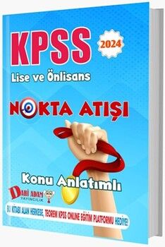 Dahi Adam Yayınları 2024 KPSS Lise Ön Lisans GYGK Nokta Atışı Konu Anlatımlı