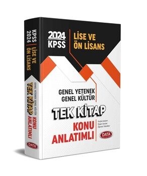 Data 2024 KPSS Lise Ön Lisans Genel Kültür Genel Yetenek Tek Kitap Konu