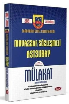 Data Jandarma Genel Komutanlığı Muvazzaf Sözleşmeli Astsubay Mülakat Sınavına Hazırlık Kitabı