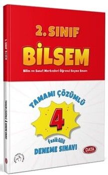 Data Yayınları 2. Sınıf Bilsem Tamamı Çözümlü 4 fasikül Deneme Sınavı