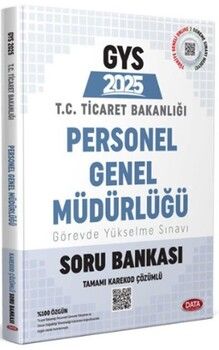 Data Yayınları 2025 GYS Ticaret Bakanlığı Personel Genel Müdürlüğü Soru Bankası