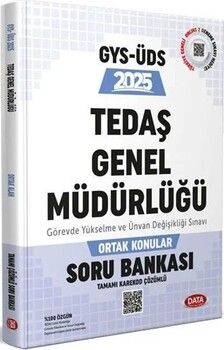 Data Yayınları 2025 GYS ÜDS Tedaş Genel Müdürlüğü Ortak Konular Soru Bankası