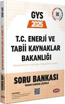 Data Yayınları 2025 GYS Enerji ve Tabii Kaynaklar Bakanlığı Soru Bankası