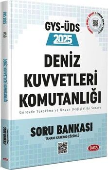 Data Yayınları 2025 GYS Deniz Kuvvetleri Komutanlığı Personeli Görevde Yükselme Sınavı Soru Bankası