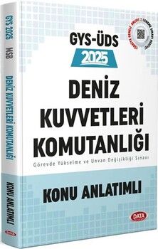Data Yayınları 2025 GYS Deniz Kuvvetleri Komutanlığı Personeli Görevde Yükselme Sınavına Hazırlık Konu Anlatımlı
