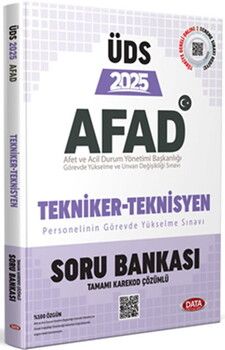 Data Yayınları 2025 ÜDS AFAD Tekniker Teknisyen Soru Bankası