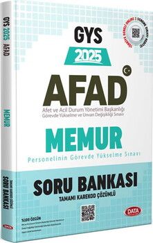 Data Yayınları 2025 GYS AFAD Memur Soru Bankası