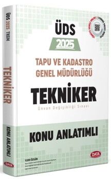 Data Yayınları 2025 Tapu ve Kadastro Genel Müdürlüğü UDS Tekniker Konu Anlatımlı