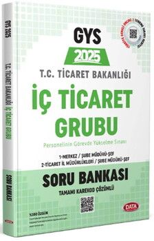Data Yayınları 2025 Ticaret Bakanlığı İç Ticaret Grubu Soru Bankası