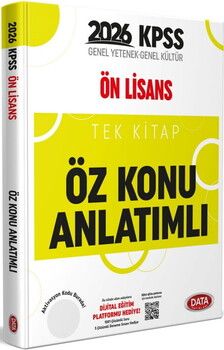 Data Yayınları 2026 KPSS Önlisans Tek Kitap Öz Anlatımlı Konu Anlatımlı