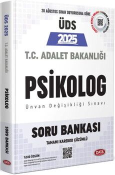Data Yayınları 2025 ÜDS Adalet Bakanlığı Psikolog Soru Bankası