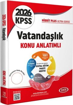 Data Yayınları 2026 KPSS Vatandaşlık Hibrit Plus Ultra Serisi Konu Anlatımlı
