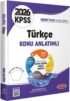 Data Yayınları 2026 KPSS Türkçe Hibrit Plus Ultra Serisi Konu Anlatımlı