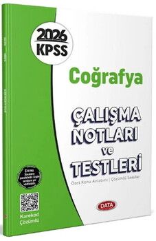 Data Yayınları 2026 KPSS Coğrafya Çalışma Notları ve Testleri