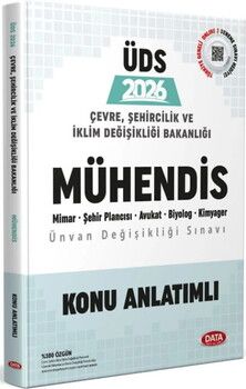 Data Yayınları 2026 ÜDS Çevre Şehircilik ve İklim Değişikliği Bakanlığı Mühendis Ünvan Değişikliği Sınavı Konu Anlatımlı