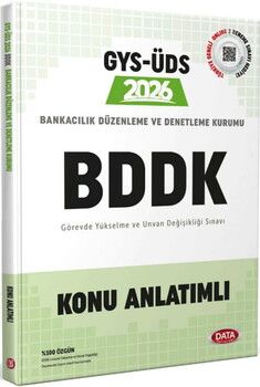 Data Yayınları 2026 GYS ÜDS Bankacılık Düzenleme ve Denetleme Kurumu Konu Anlatımlı