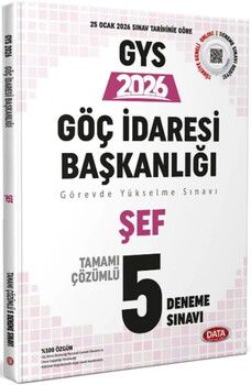 Data Yayınları 2026 GYS Göç İdaresi Başkanlığı Şef Tamamı Çözümlü 5 Deneme