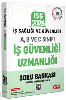 Data Yayınları 2026 İş Sağlığı Güvenliği A-B ve C İş Güvenliği Uzmanlığı Kardekod Çözümlü Soru Bankası