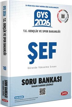 Data Yayınları 2026 GYS Gençlik Ve Spor Bakanlığı Şef Soru Bankası