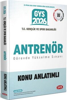 Data Yayınları 2026 GYS T.C. Gençlik Ve Spor Bakanlığı Antrenör Konu Anlatımlı