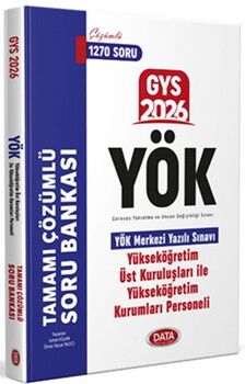 Data Yayınları 2026 GYS YÖK Yükseköğretim Kurumları Personeli Soru Bankası