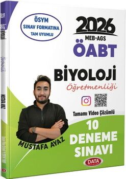 Data Yayınları 2026 MEB AGS ÖABT Biyoloji Video Çözümlü 10 Deneme