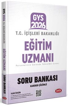 Data Yayınları 2026 T.C. İçişleri Bakanlığı Eğitim Uzmanı GYS Soru Bankası