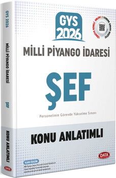 Data Yayınları 2026 GYS Milli Piyango İdaresi Şef Konu Anlatımlı