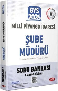 Data Yayınları 2026 GYS Milli Piyango İdaresi Şube Müdürü Soru Bankası