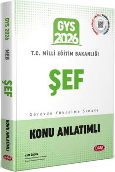 Data Yayınları 2026 GYS Milli Eğitim Bakanlığı Şef Konu Anlatımlı