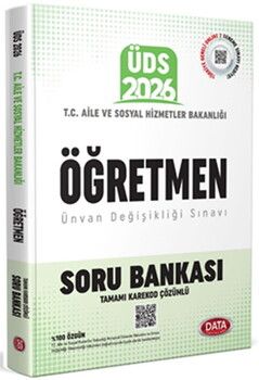 Data Yayınları 2026 T.C. Aile ve Sosyal Hizmetler Bakanlığı ÜDS Öğretmen Kadrosu Soru Bankası