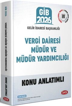 Data Yayınları 2026 GİB Vergi Dairesi Müdür Ve Müdür Yardımcılığı Sınavı Konu Anlatımlı