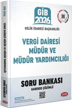 Data Yayınları 2026 GİB Vergi Dairesi Müdür Ve Müdür Yardımcılığı Sınavı Soru Bankası