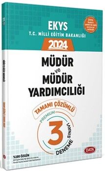 Data Yayınları 2023 MEB EKYS Müdür ve Müdür Yardımcılığı Tamamı Çözümlü 3 Deneme Sınavı