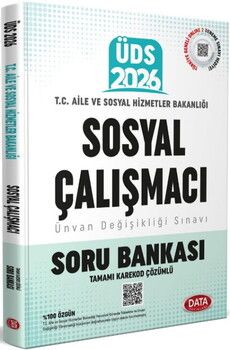 Data Yayınları 2026 ÜDS Aile ve Sosyal Hizmetler Bakanlığı Sosyal Çalışmacı Kadrosu Soru Bankası