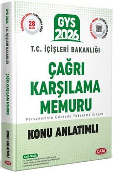 Data Yayınları 2026 GYS T.C. İçişleri Bakanlığı Çağrı Karşılama Memuru Konu Anlatımlı