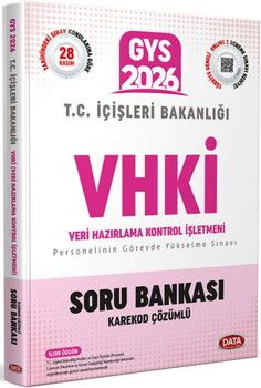 Data Yayınları 2026 GYS T.C. İçişleri Bakanlığı VHKİ Soru Bankası
