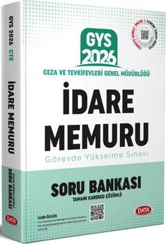 Data Yayınları 2026 GYS Ceza Ve Tevkifevleri İdare Memuru Soru Bankası