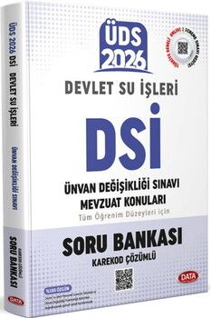 Data Yayınları 2026 ÜDS Devlet Su İşleri Soru Bankası