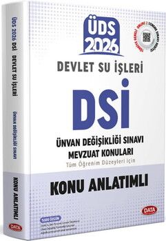 Data Yayınları 2026 ÜDS Devlet Su İşleri Konu Anlatımlı