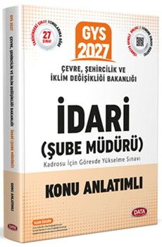 Data Yayınları 2027 Çevre Şehircilik ve İklim Değişikliği Bakanlığı Teknik Şube Müdürü Konu Anlatımlı