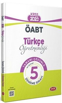 Data Yayınları 2023 KPSS ÖABT Türkçe Öğretmenliği Tamamı Çözümlü 5 Deneme