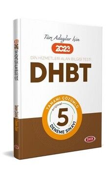 Data Yayınları 2023 DHBT Tüm Adaylar İçin Tamamı Çözümlü 5 Deneme Sınavı