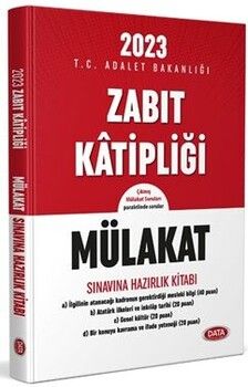 Data Yayınları 2023 Zabıt Katipliği Mülakat Sınavına Hazırlık Kitabı