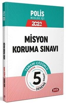 Data Yayınları 2023 Emniyet Genel Müdürlüğü Polis Misyon Koruma Sınavı Tamamı Çözümlü 5 Deneme