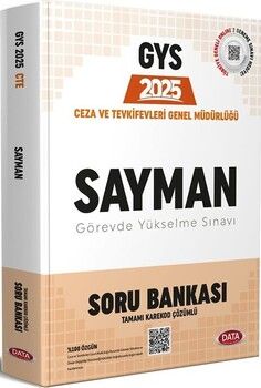 Data Yayınları 2025 GYS Ceza ve Tevkifevleri Genel Müdürlüğü Sayman Soru Bankası