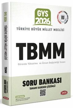 Data Yayınları 2026 Türkiye Büyük Millet Meclisi GYS Ortak Konular Soru Bankası