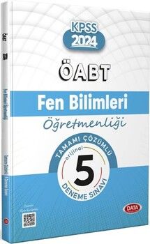 Data Yayınları 2024 ÖABT Fen Bilimleri Öğretmenliği Tamamı Çözümlü 5 Deneme Sınavı