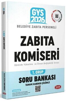 Data Yayınları 2026 GYS Belediye Zabıta Komiseri 1. Grup Soru Bankası